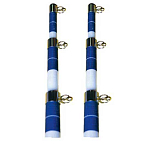 Seachoice 50-88201 Telescoping Pole Белая  White / Blue (2 pcs) 4.5 m 