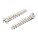 Euromarine 700223-UNIT A4 DIN 84 4x50 mm Винт с цилиндрической головкой и шлицем Silver
