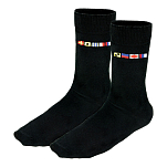 Носки с флагами правый-левый Nauticalia 6337 40-45р черные из хлопка и полиамида