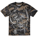 Brandit 61004-4-4XL Футболка с коротким рукавом Motörhead Warpig Зеленый Dark Camo 4XL