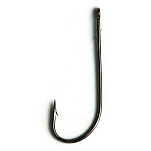 Mustad 34042NP-BN-1/0-U07 Ultrapoint Worm Baitholder Колючий Одноглазый Крючок Черный Black Nickel 1/0 