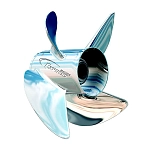 Turning point propellers 708-31431540 4-лопастной пропеллер нержавеющая сталь Express Mach4 LH Серебристый Silver 342.90 x 381 mm