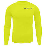 Givova MA010-0019-S Базовый слой с длинным рукавом Corpus 3 Желтый Fluor Yellow S