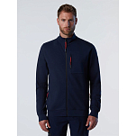 North sails 691227-0802-S Свитер на молнии Interlock Голубой Navy Blue S