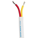 Ancor 124910 Защитный дуплексный кабель 18/2 AWG/2x0.8 Mm2 Плоский Желтый 30 m 