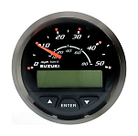 Спидометр Suzuki DF300, 80 км/ч, черный 3410098J20000