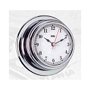 Купить Часы кварцевые судовые с арабским циферблатом Termometros ANVI 32.1520 Ø95/70мм 45мм из полированной хромированной латуни 7ft.ru в интернет магазине Семь Футов