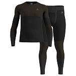 Odlo 198042-15000-xl Комплект термобелья с длинным рукавом Fundamentals Performance Warm Black 30x22x4