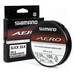 Shimano fishing AERSSRH100152 Aero Slick Silk Rig&Hooklength 100 M Линия Черный Clear 0.152 mm 