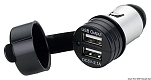 Двойная розетка USB с влагозащитным колпачком 2.1А 12-24В, Osculati 14.517.15