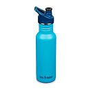 Купить Klean kanteen 1008434 Classic Бутылка из нержавеющей стали 532ml Спорт крышка Голубой Hawaiian Ocean 7ft.ru в интернет магазине Семь Футов