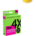 Sufix ASU640727 SFX 4X 320 m Плетеный Бесцветный Hot Yellow 0.330 mm 