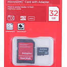 Sandisk SDSDQB-032G-B35 Card MSD32GB Type 4 Голубой  Blue