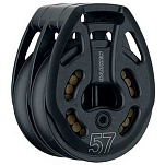 Harken 3386 Блок с двойной петлей 57 mm  Black