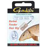 Gamakatsu 180018-01000-00028-00 Booklet Barbel Hair Wgs 0.280 Mm 100 Cm Связанные Крючки Серый Grey 10 
