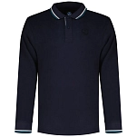 North sails 692336-0802-XXL Поло с длинным рукавомным рукавом Logo Navy Blue 2XL