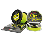 Tubertini 29089 Плетеный Viral 300 M Зеленый  Yellow 0.140 mm 
