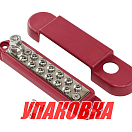 Колодка распределительная электромонтажная, 12 контактов, красная (упаковка из 4 шт.) Marine Rocket 4620136060646_pkg_4