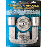 Martyr anodes 194-CMBRAVO1KITA Mercruiser Bravo 1 Комплект алюминиевых анодов Серебристый Grey
