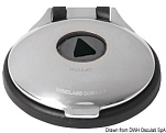 Палубная кнопка чёрная с крышкой из нержавеющей стали 76 x 83 мм, Osculati 02.344.02 для управления якорной лебедкой