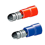 Forniture nautiche italiane 3939785 0.25-1 mm2 Мужской цилиндрический изолированный торцевой колпачок Серебристый Blue / Red
