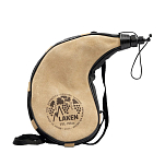 Кожаная фляга Laken PK1500-С в форме почки 1,5л 153г 320х180х17мм бежевого цвета