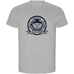 Kruskis CA66900358C054 Футболка с коротким рукавом Crab Logo ECO Серый Heather Grey L