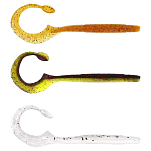 Westin P187-710-014 Ned Worm Curl Мягкая приманка 120 mm 3g 5 единицы измерения Золотистый Clear Water Mix 7