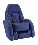 Кресло ROYALITA мягкое, подставка, обивка ткань Markilux темно-синяя Springfield 570000395