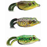 Live target FGH65T516 Hollow Body Frog Мягкая приманка 65 mm 21g Золотистый Albino / White