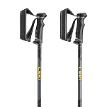 Leki 65221861-100-135 Journey Lite Поляки Черный  Dark Anthracite / Black / Mango 100-135 cm
