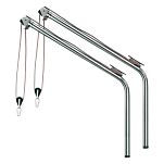Forniture nautiche italiane 3030840 40 mm Tube Davit  Silver 1900 mm 