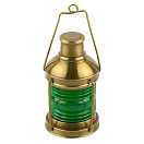 Купить Лампа пресс-папье правого борта из полированной латуни Nauticalia 2938 130мм зеленая 7ft.ru в интернет магазине Семь Футов