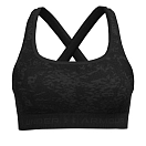 Купить Under armour 1361042-013-lg Спортивный бюстгальтер средней поддержки Crossback Print Black 15x15x5 7ft.ru в интернет магазине Семь Футов