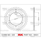 Купить Звезда для мотоцикла ведомая B5631-42 RK Chains 7ft.ru в интернет магазине Семь Футов