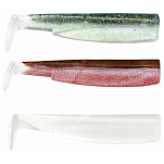 Fiiish BM633 Black Minnow Мягкое тело приманки 71 Mm 2g 4 единицы измерения Многоцветный White