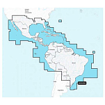 Navionics NN-778 NASA004L-Мексика Карибского бассейна в Бразилию SA 004L-Обычный карта Black