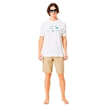 Oakley FOA407158-100-S Футболка с коротким рукавом для защиты от солнца Bark sun Белая White S