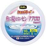 Duel 601830 Fish Cannot See Pink 30 m Флюорокарбон  Pink 0.104 mm