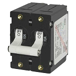 Blue sea systems 495188-UNIT Переключать Bipolar Автоматический выключатель Серебристый White 50 A