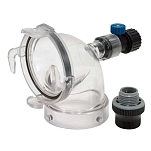 Valterra 800-F024110 Санитарный соединитель 90° Hydroflush Бесцветный Clear
