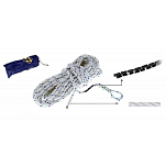 Forniture nautiche italiane 202926 Нейлон 10 m Освинцованная якорная веревка White 12 mm