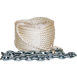 Prosea 108832 50 m Якорная накидка с цепью Серебристый White 12 mm 