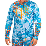 Graff 962-CL-2-3XL Футболка с длинным рукавом Golf UPF -50 Голубой Mix Blue 3XL