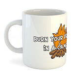 Kruskis 42611C169 Burn Your Problems Кружка 325ml Белая White