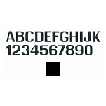International letterfix 59590010 0 Наклейки с цифрами Бесцветный Black 150 mm 
