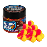 Benzar mix 98980187 Bicolor Method Egg 8 mm Krill Belachan 30ml Розовые всплывающие окна Многоцветный Pink