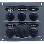 Bep marine 900-5WPS DC Waterproof 5xOn-Off 16A Панель переключателей White