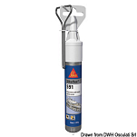 SIKAFLEX 591 polymer sealant white 70 ml, 65.288.38