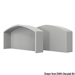 QBE fender profile grey RAL 7047 end cap 90 mm, 44.105.02